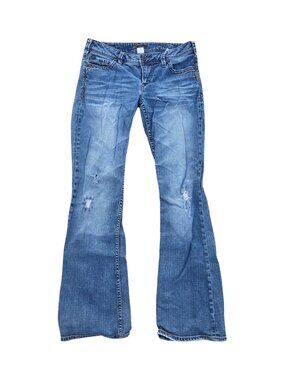 Silver Jeans Co Womens 30 Bootcut Distressed Medium Wash Low Rise Jeans Canada